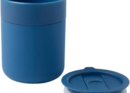 Bicchiere in ceramica con involucro in silicone e coperchio in plastica da 330 ml Java