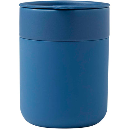 Bicchiere in ceramica con involucro in silicone e coperchio in plastica da 330 ml Java