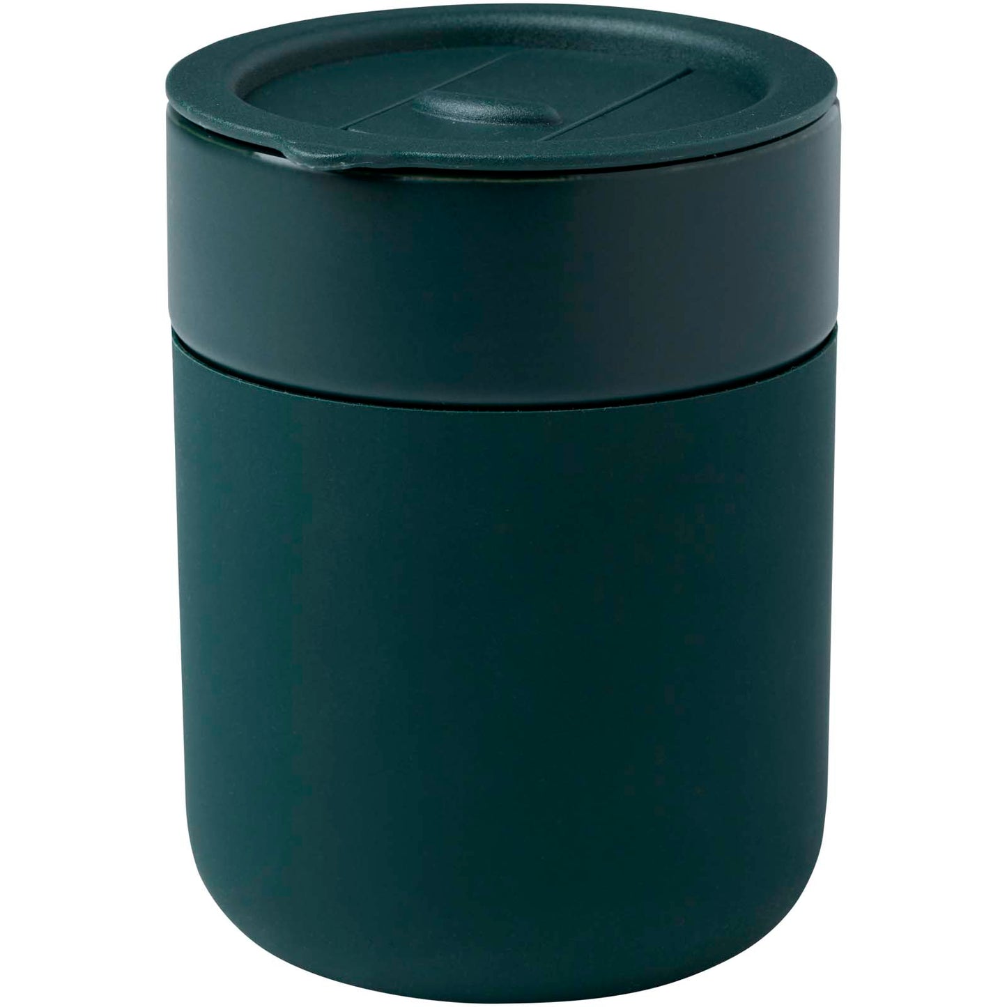 Bicchiere in ceramica con involucro in silicone e coperchio in plastica da 330 ml Java