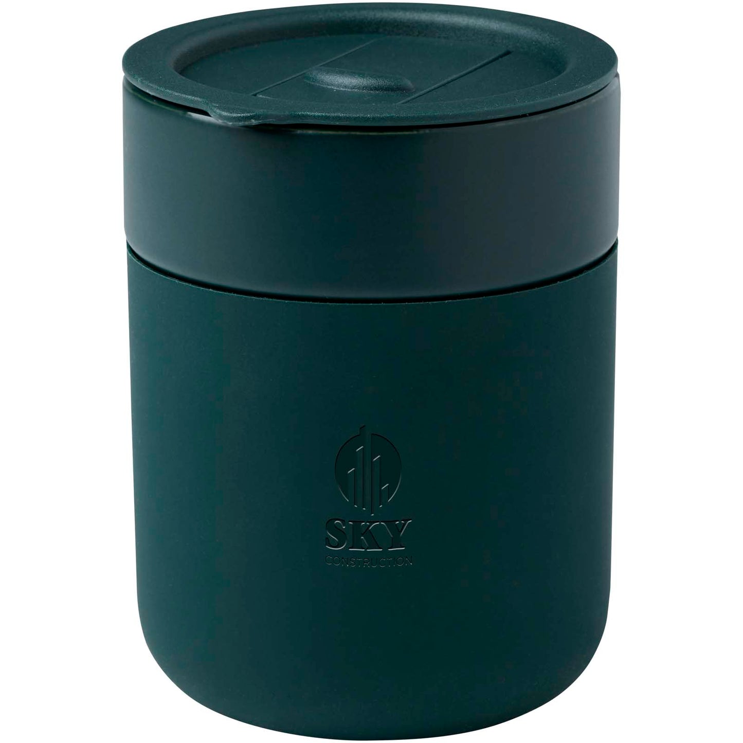 Bicchiere in ceramica con involucro in silicone e coperchio in plastica da 330 ml Java