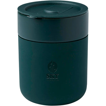 Bicchiere in ceramica con involucro in silicone e coperchio in plastica da 330 ml Java