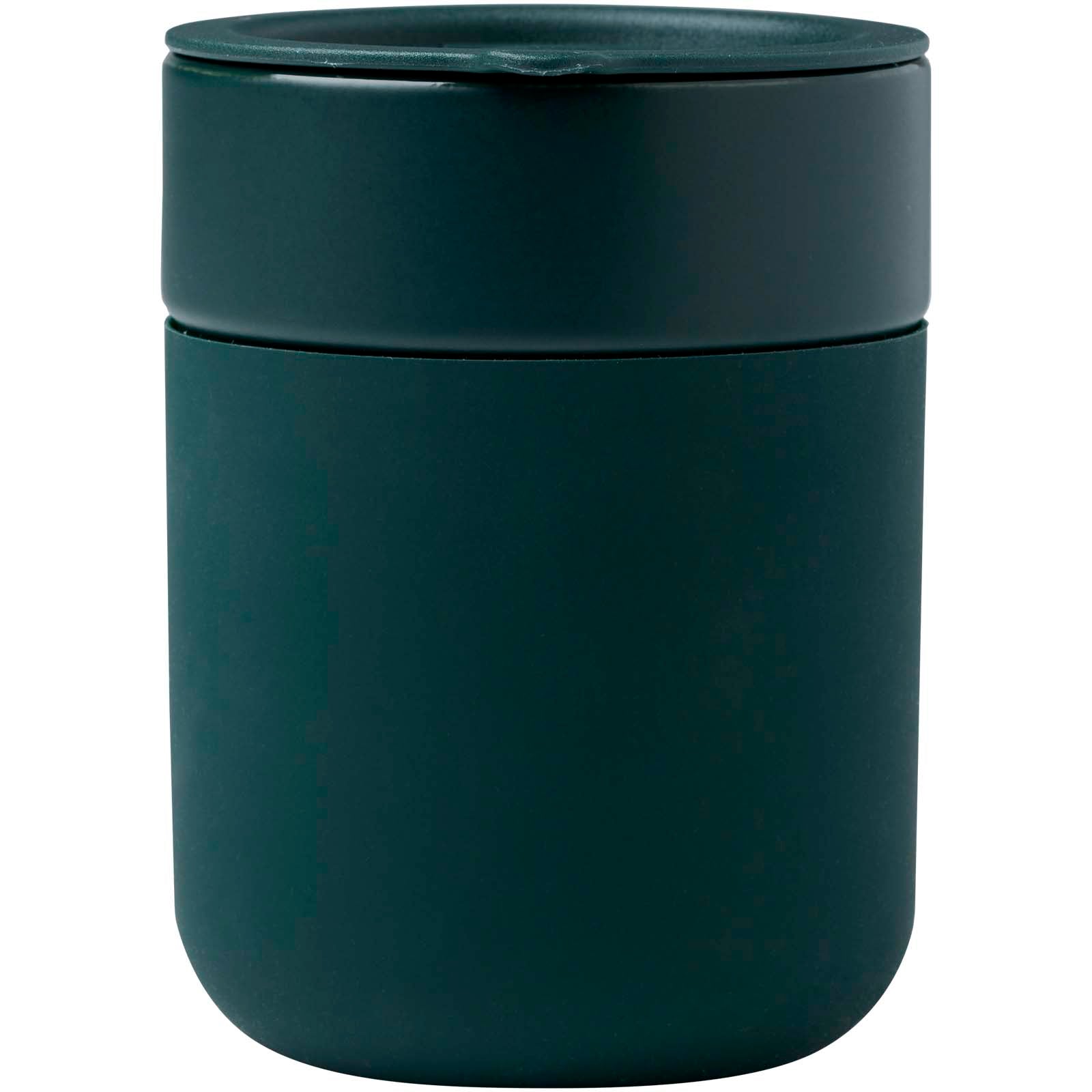 Bicchiere in ceramica con involucro in silicone e coperchio in plastica da 330 ml Java