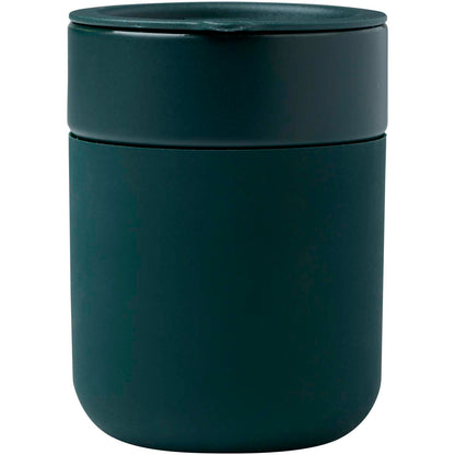 Bicchiere in ceramica con involucro in silicone e coperchio in plastica da 330 ml Java