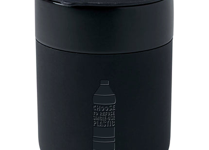 Bicchiere in ceramica con involucro in silicone e coperchio in plastica da 330 ml Java