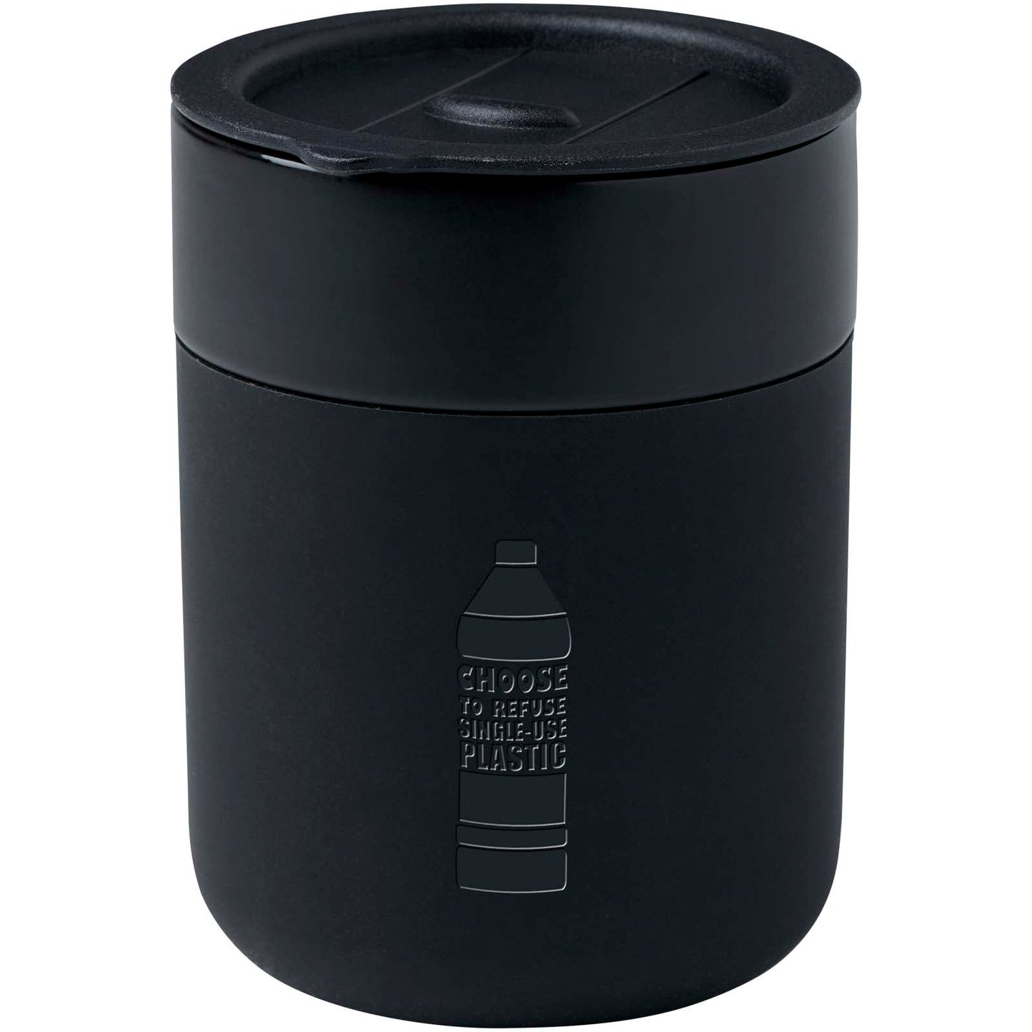 Bicchiere in ceramica con involucro in silicone e coperchio in plastica da 330 ml Java