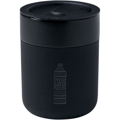 Bicchiere in ceramica con involucro in silicone e coperchio in plastica da 330 ml Java
