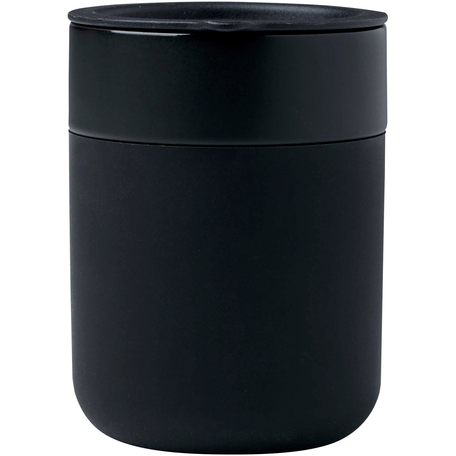 Bicchiere in ceramica con involucro in silicone e coperchio in plastica da 330 ml Java