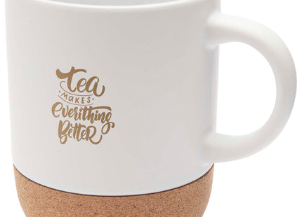 Tazza in ceramica con dettagli in sughero e finitura opaca da 300 ml Billie