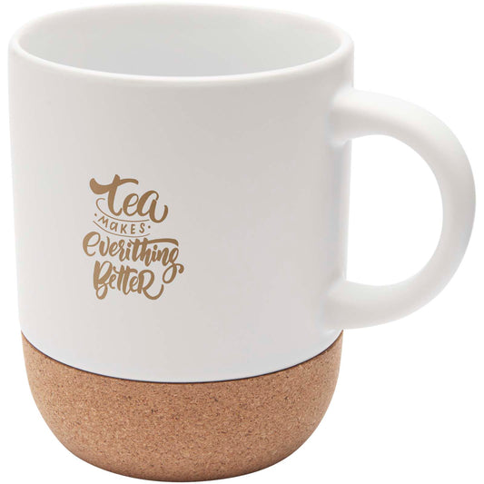 Tazza in ceramica con dettagli in sughero e finitura opaca da 300 ml Billie