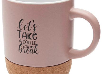 Tazza in ceramica con dettagli in sughero e finitura opaca da 300 ml Billie
