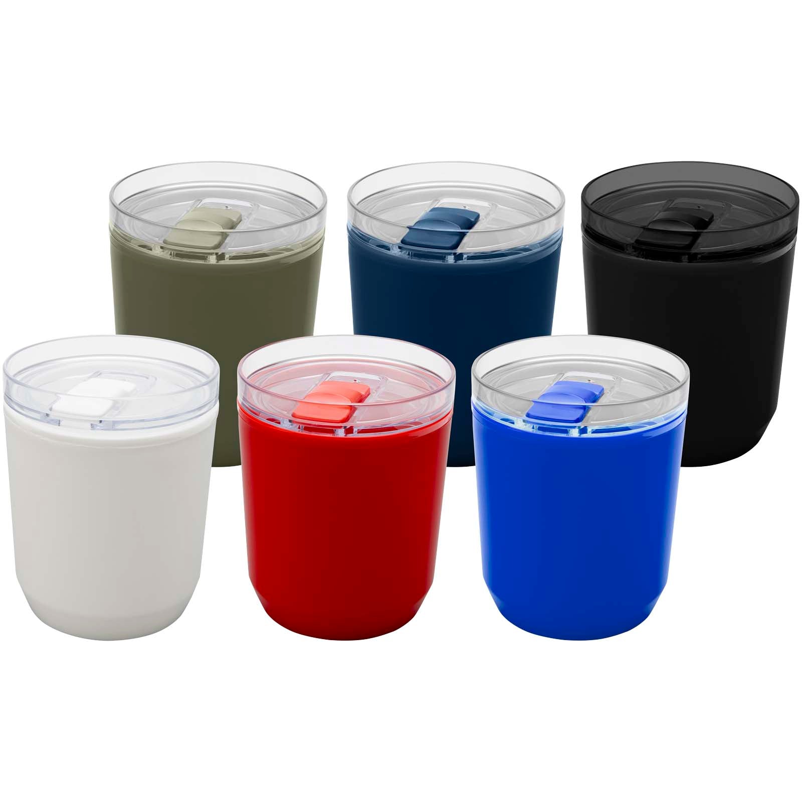 Bicchiere a doppia parete in plastica riciclata da 180 ml Hudson