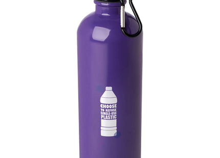 Borraccia da 750 ml in acciaio inossidabile certificato RCS a parete singola con moschettone Oregon