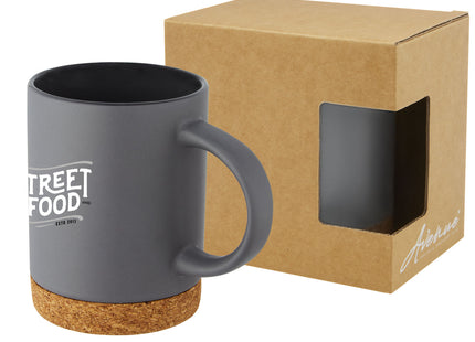 Tazza in ceramica da 425 ml con base in sughero Neiva