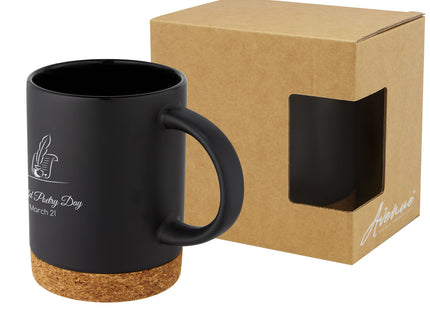 Tazza in ceramica da 425 ml con base in sughero Neiva