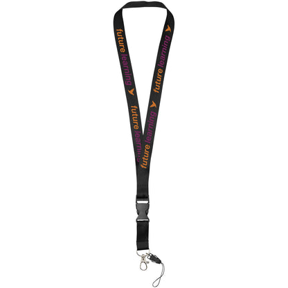 Lanyard porta cellulare Sagan con fibbia rimovibile