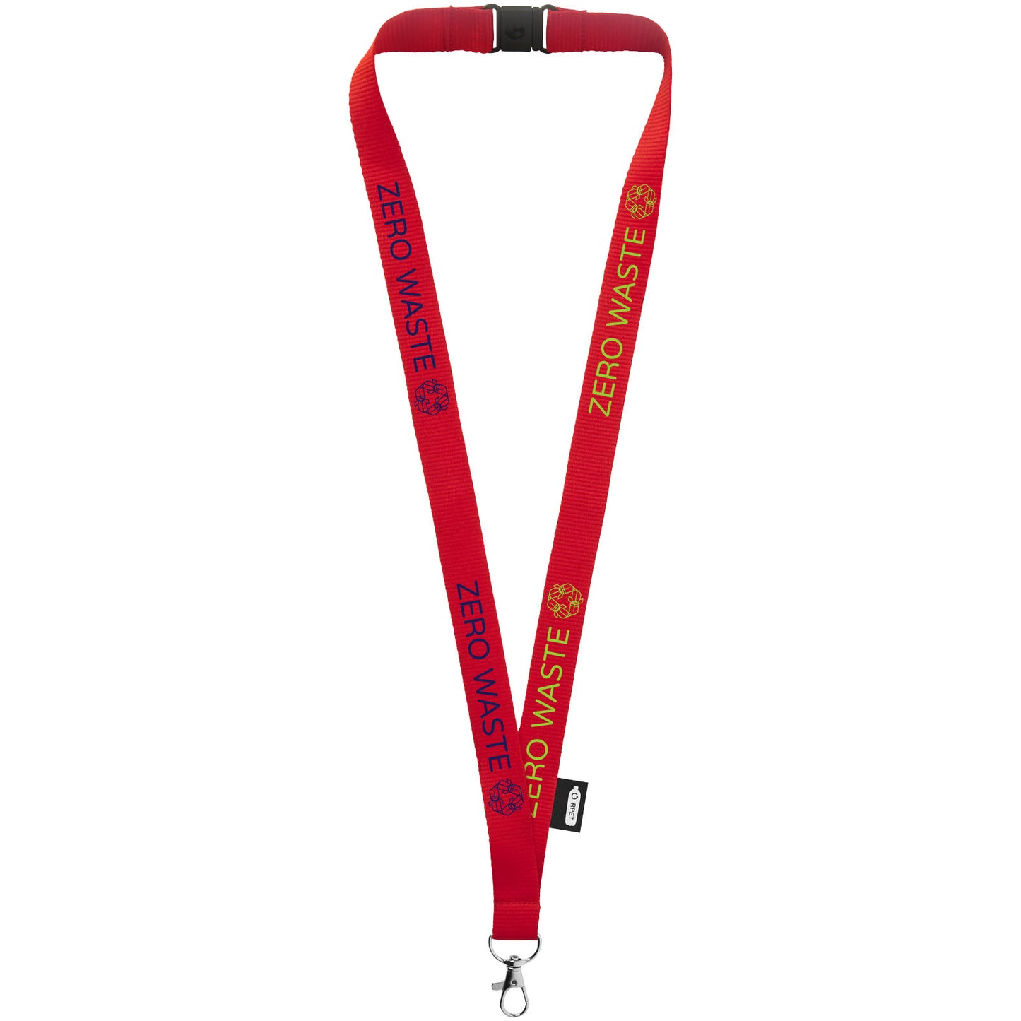 Lanyard Tom in PET riciclato con sgancio di sicurezza