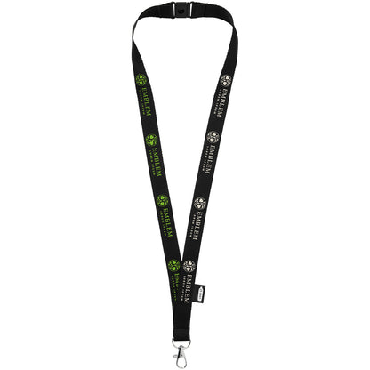 Lanyard Tom in PET riciclato con sgancio di sicurezza