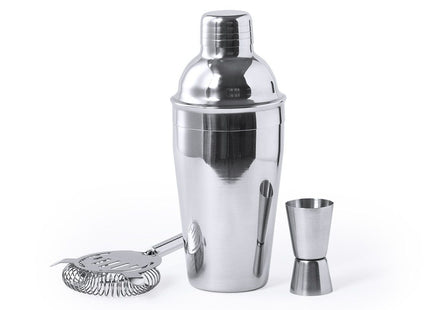 Set cocktail Wendol con shaker 550 ml e 3 accessori personalizzabile