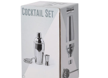 Set cocktail Wendol con shaker 550 ml e 3 accessori personalizzabile