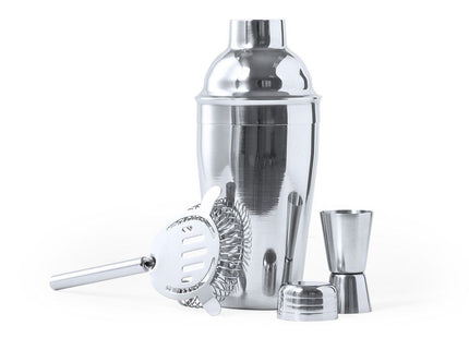 Set cocktail Wendol con shaker 550 ml e 3 accessori personalizzabile