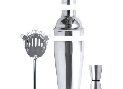 Set cocktail Wendol con shaker 550 ml e 3 accessori personalizzabile