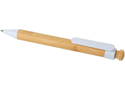 Penna a sfera in plastica riciclata e bambù Rattan