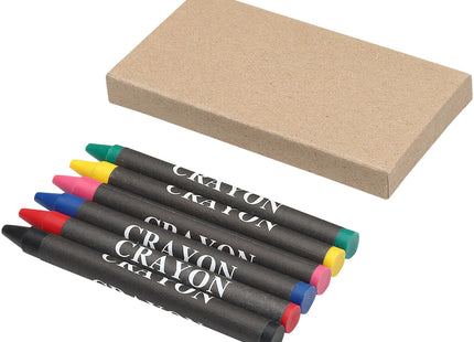 Set pastelli a cera colorati 6 pezzi Ayo