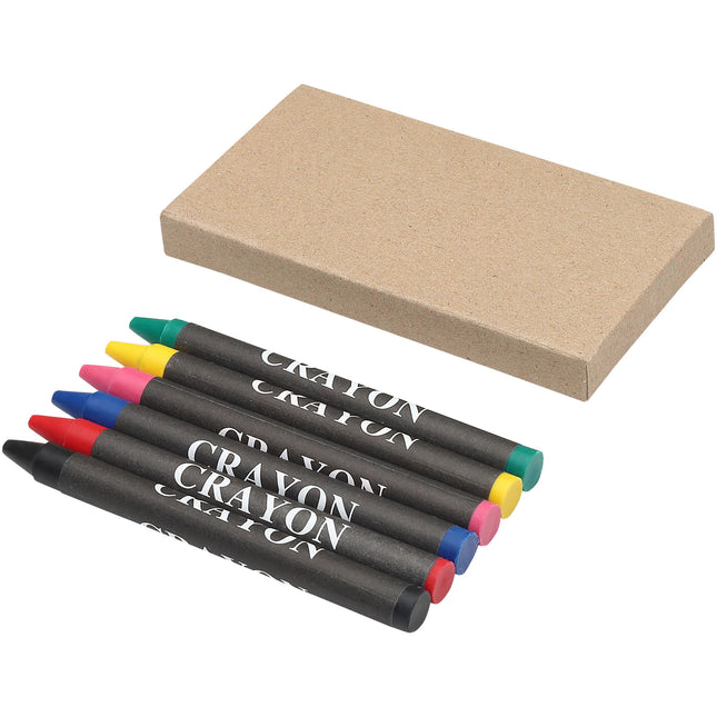 Set pastelli a cera colorati 6 pezzi Ayo