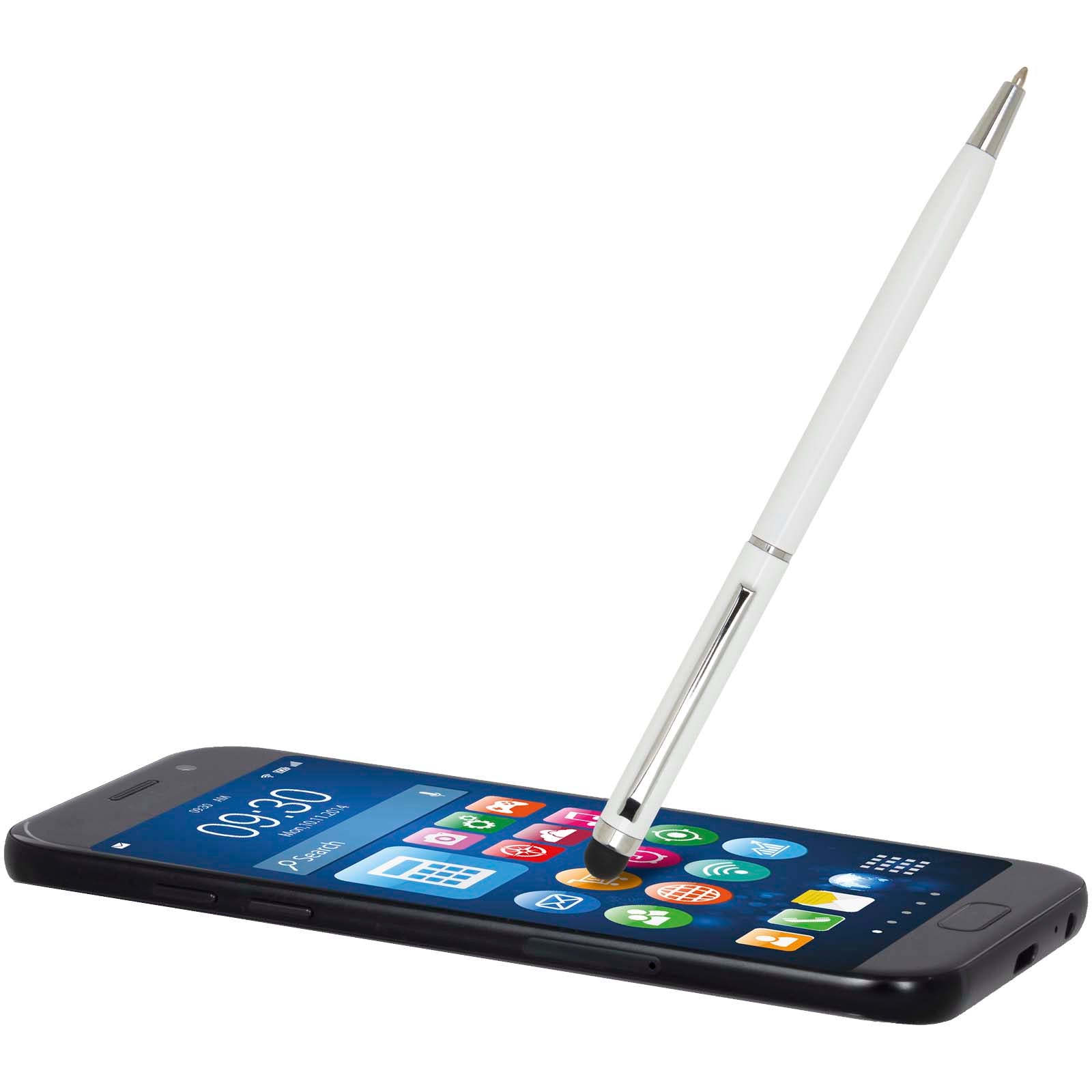 Penna a sfera in alluminio con stylus Ore (inchiostro blu)