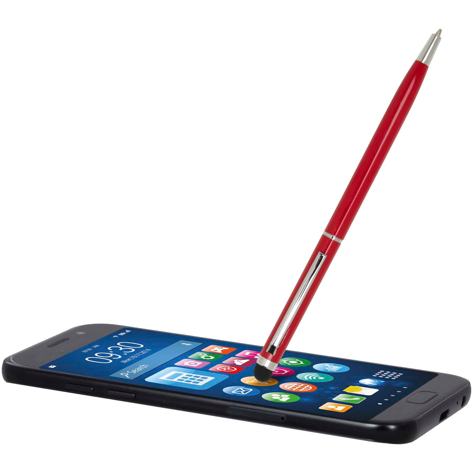 Penna a sfera in alluminio con stylus Ore (inchiostro blu)