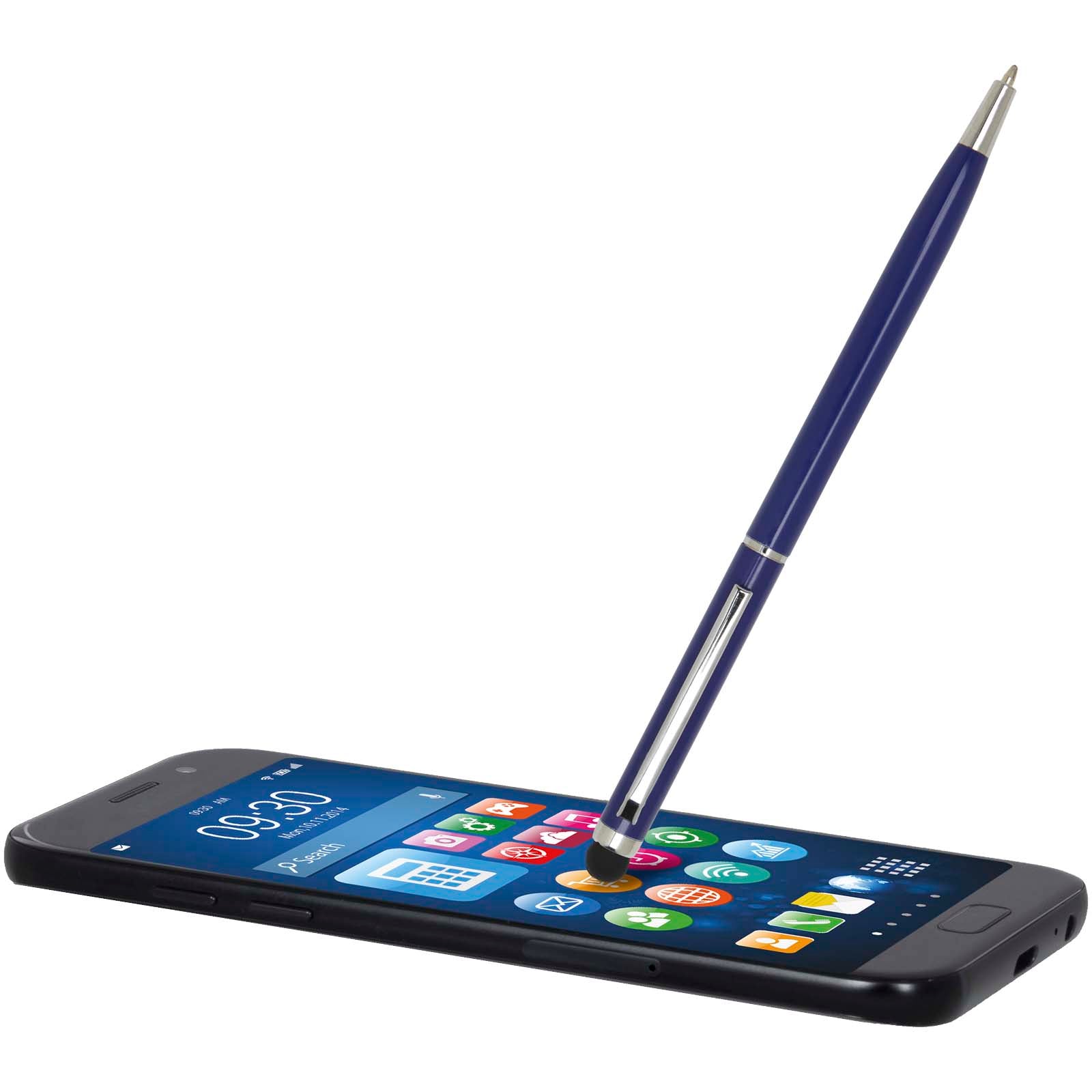 Penna a sfera in alluminio con stylus Ore (inchiostro blu)