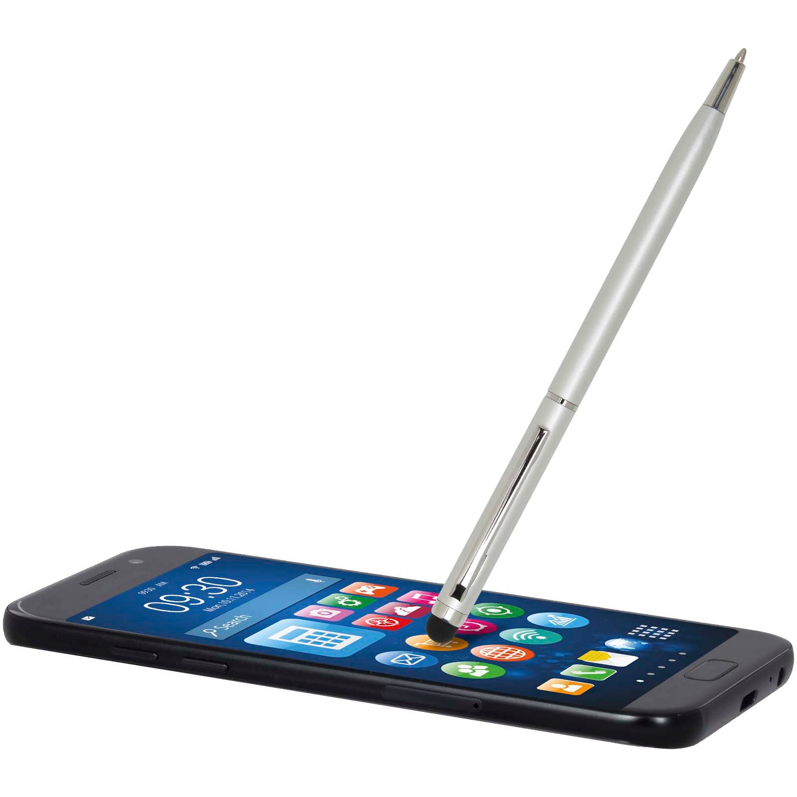 Penna a sfera in alluminio con stylus Ore (inchiostro blu)