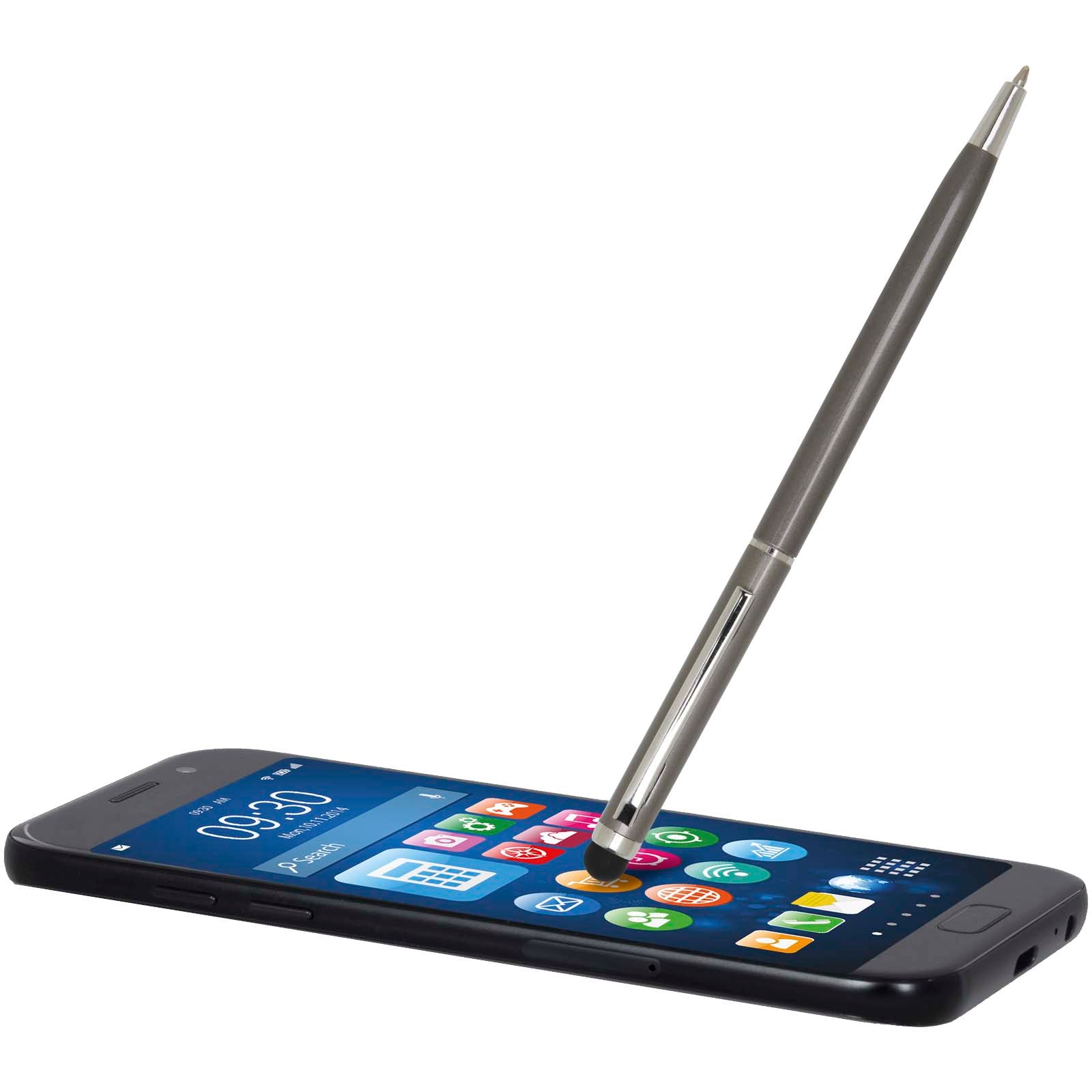 Penna a sfera in alluminio con stylus Ore (inchiostro blu)