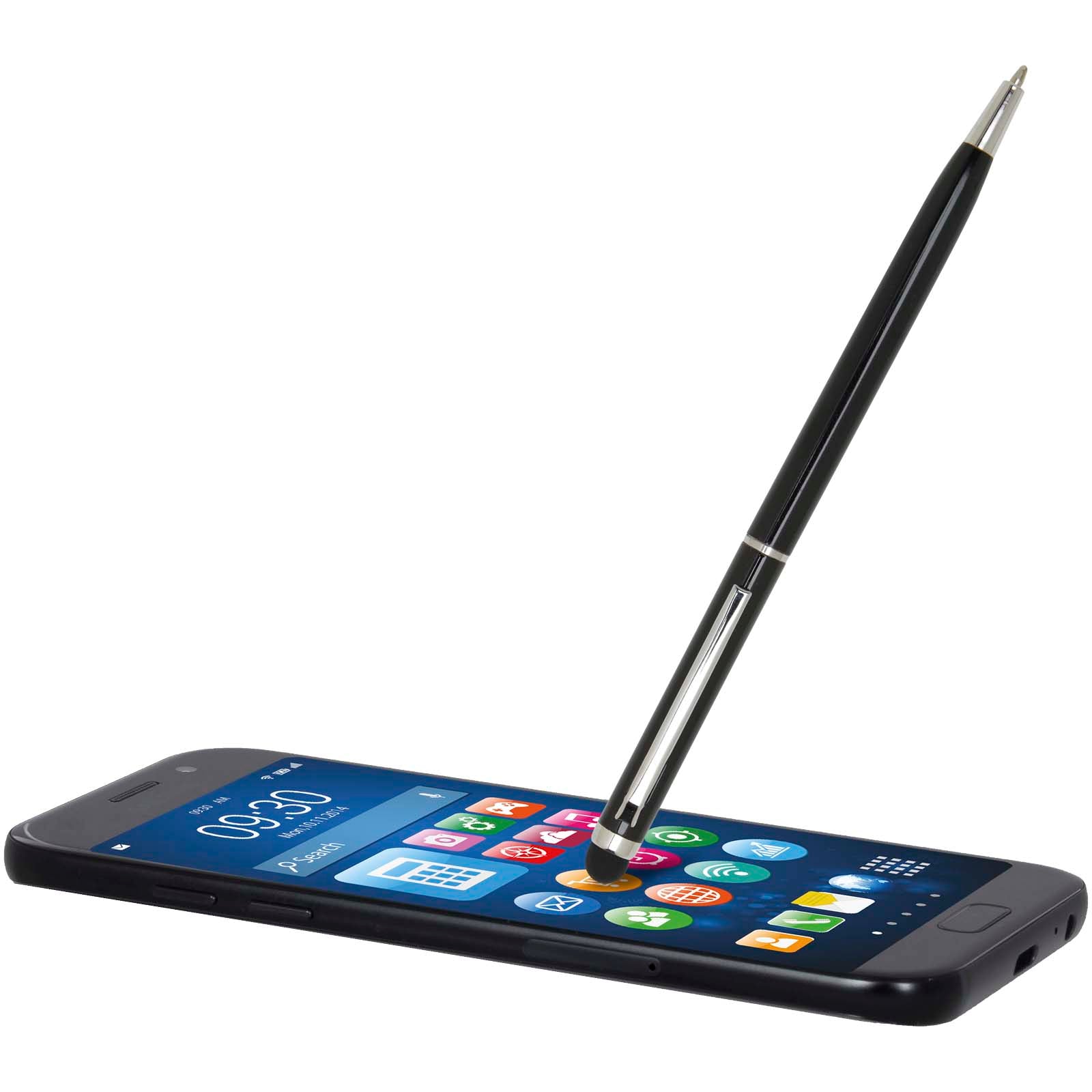 Penna a sfera in alluminio con stylus Ore (inchiostro blu)