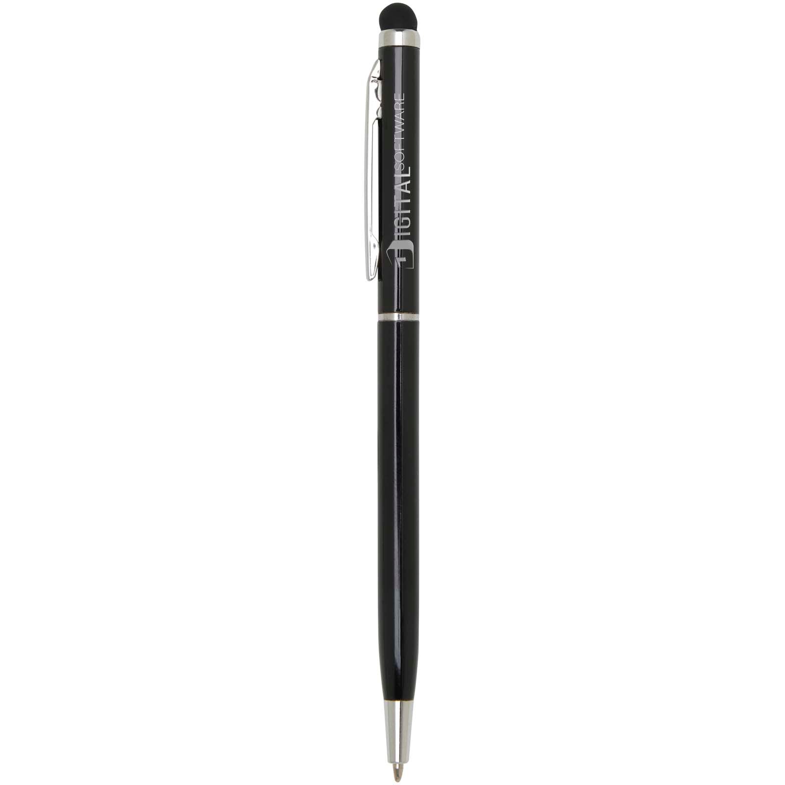 Penna a sfera in alluminio con stylus Ore (inchiostro blu)