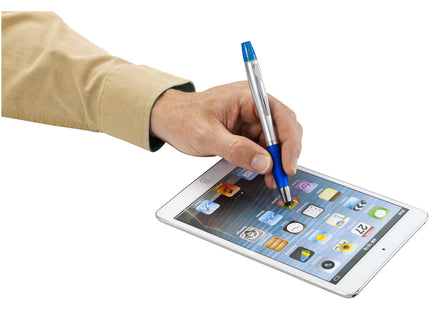 Penna a sfera con stylus ed evidenziatore Nash (inchiostro nero)
