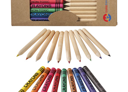 Set di matite e pastelli a cera colorati da 19 pezzi Lucky