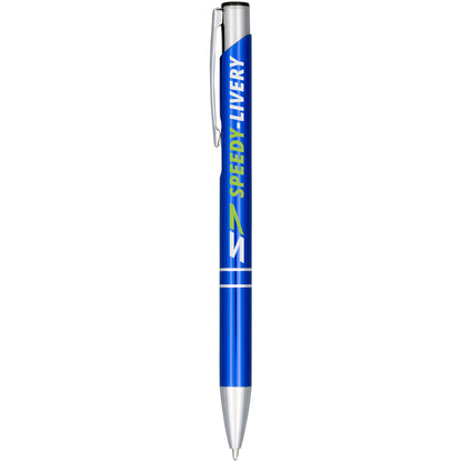 Penna a sfera anodizzata Moneta (inchiostro blu)