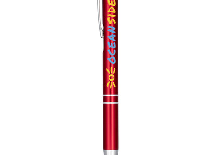 Penna a sfera anodizzata Moneta (inchiostro blu)