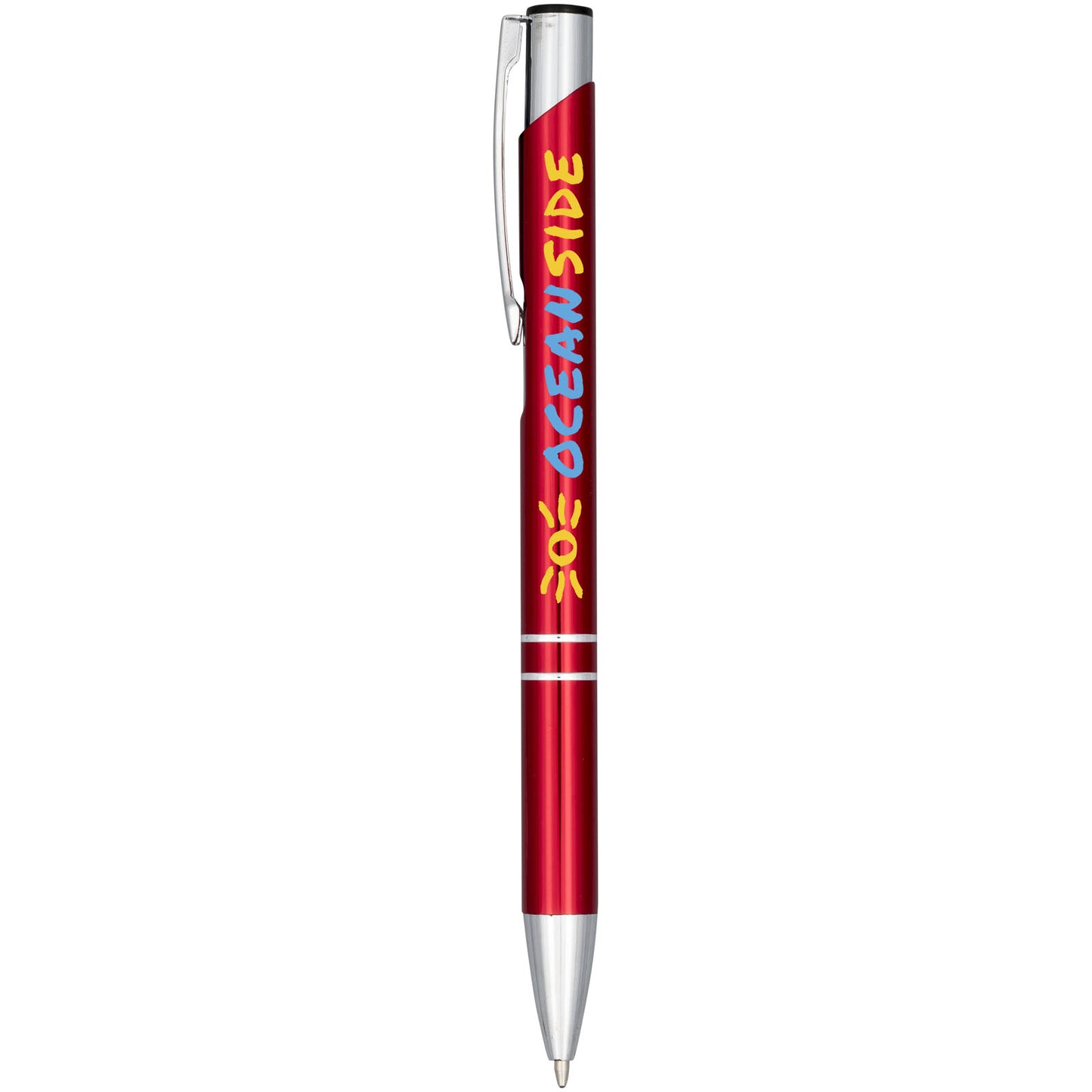 Penna a sfera anodizzata Moneta (inchiostro blu)