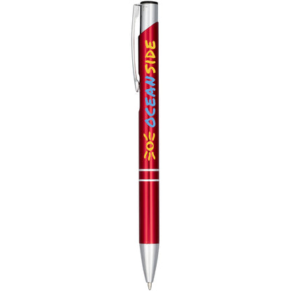 Penna a sfera anodizzata Moneta (inchiostro blu)