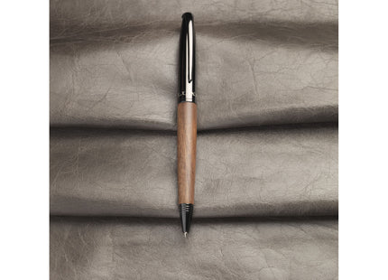 Penna a sfera con serbatoio in legno Loure (inchiostro nero)