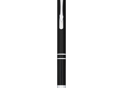 Penna a sfera metallica con stylus Moneta (inchiostro blu)