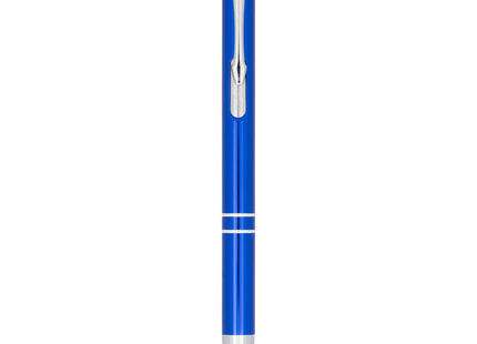 Penna a sfera metallica con stylus Moneta (inchiostro blu)