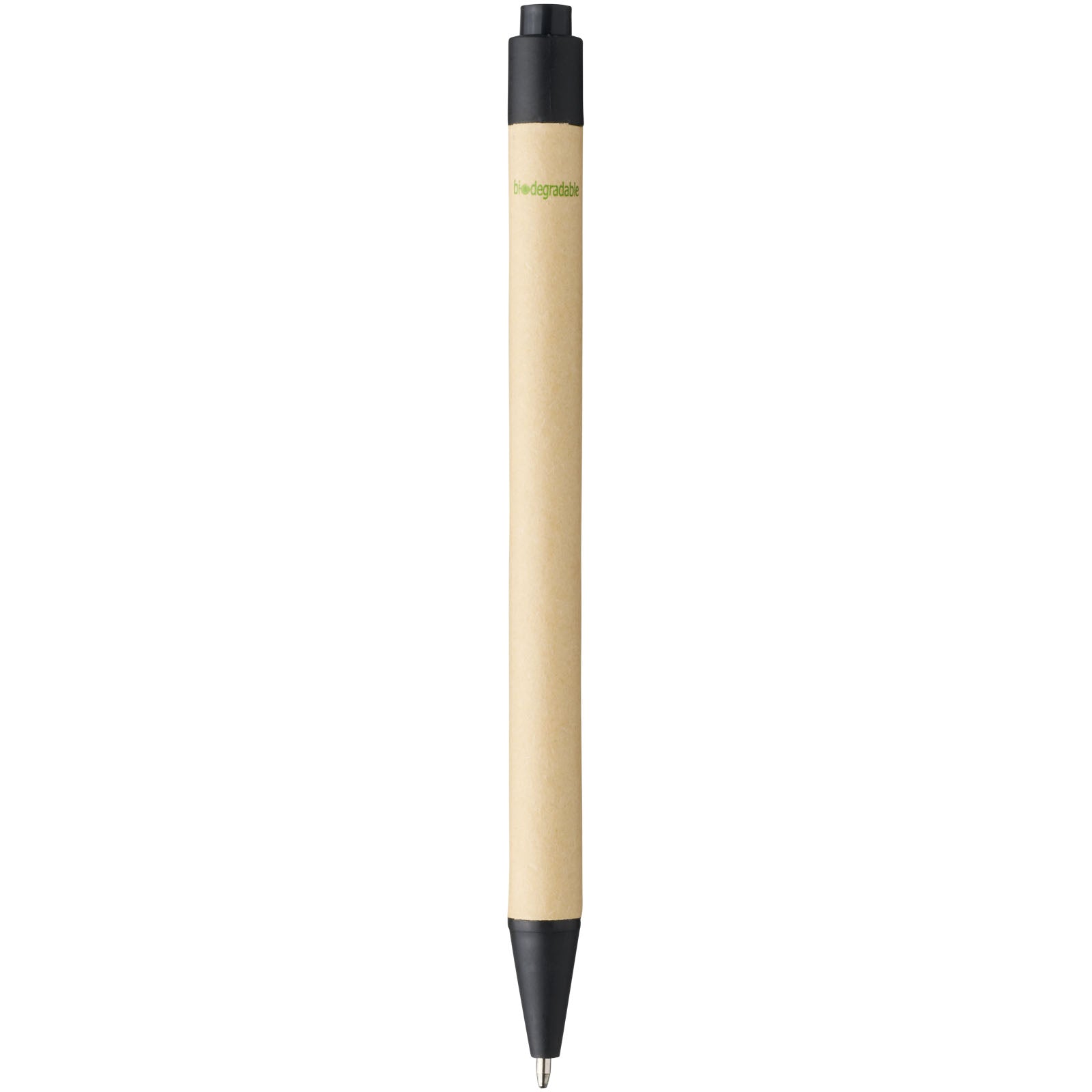 Penna a sfera Berk in cartone riciclato e plastica derivata dal mais (inchiostro nero)