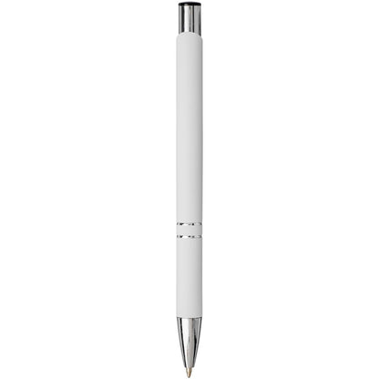 Penna a sfera a scatto Moneta soft touch (inchiostro nero)