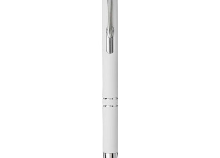 Penna a sfera a scatto Moneta soft touch (inchiostro nero)