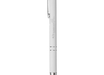 Penna a sfera a scatto Moneta soft touch (inchiostro nero)