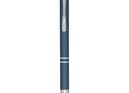 Penna a sfera a scatto Moneta soft touch (inchiostro nero)