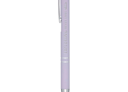 Penna a sfera a scatto Moneta soft touch (inchiostro nero)
